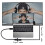 3.1 Cable de Extensión Tipo C con Tornillo de Montaje en Panel, Cable Extensor de Datos USB-C de 0,5 M, USB-C Macho A USB-C, Compatible con Carga 6