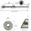 40 Pairs 1/8 Inch Cable Railing Kits 30 Degree Beveled Washer Threaded Stud Tension End Fitting Terminal for Decking 2