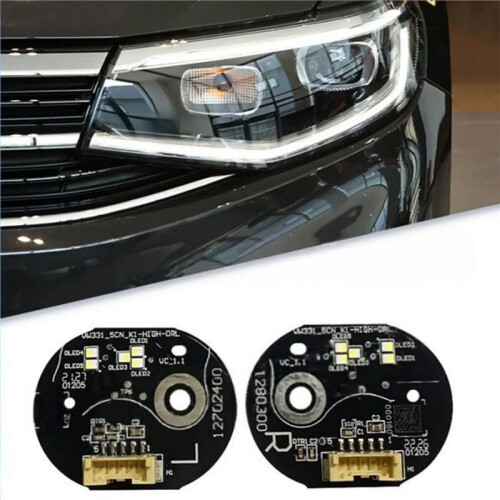 1Pair Headlights LED Chip Board for  Bora 23-24 LED Daytime Running Light Source Turn Signal White Light PCB Board 1