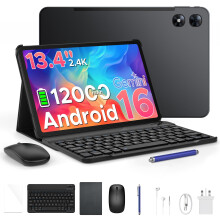 P13 Pro 13.4 Inch Large Tablet, Android 16 Tablets, Gemini AI, 120Hz, 48GB+256GB/TF 2TB, 12000mAh/18W, T7280 Octa-Core, 4G Dual SIM, OTG, 16MP+8MP, F