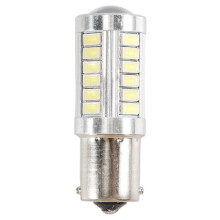 BA15S 12V Blanc LED Veilleuse Ampoule de Voiture 1156 P21W Argent 33-LED