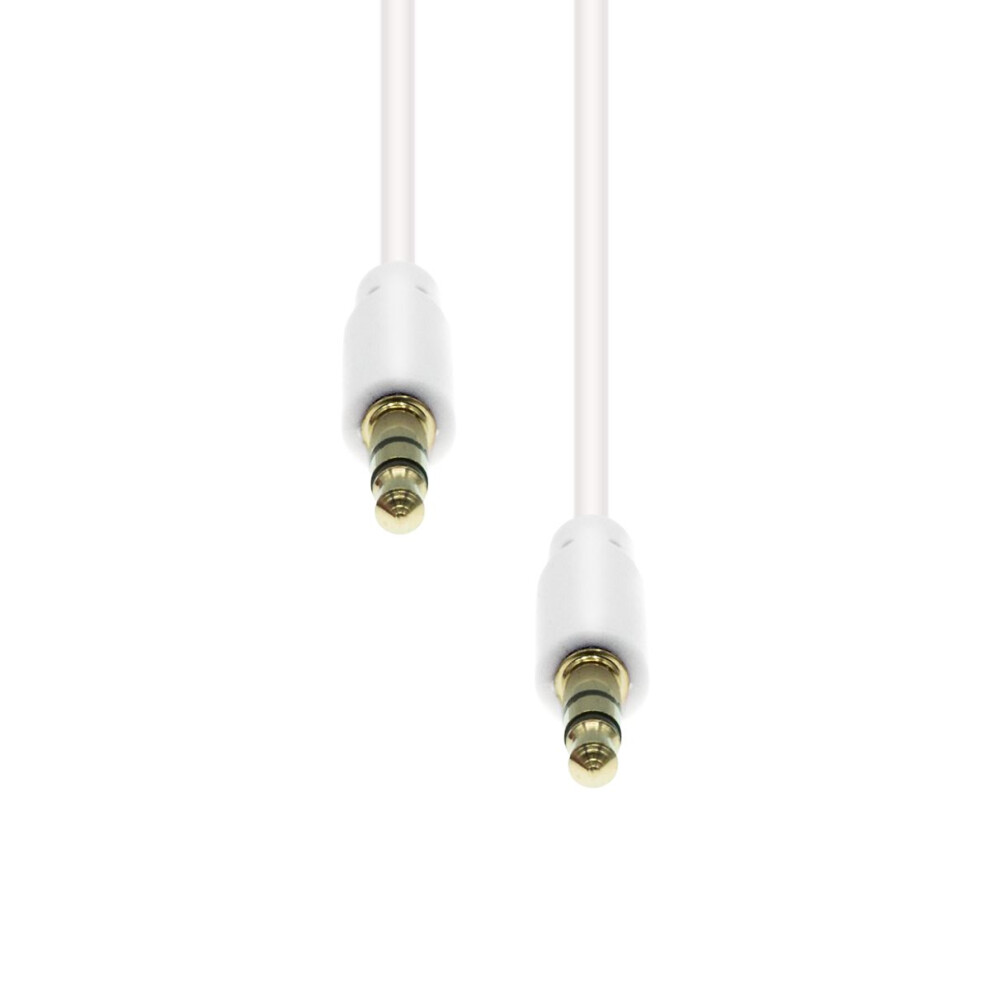 Proxtend Mini-Jack 3-Pin Slim Cable M-M 1.5M White 5714590026559