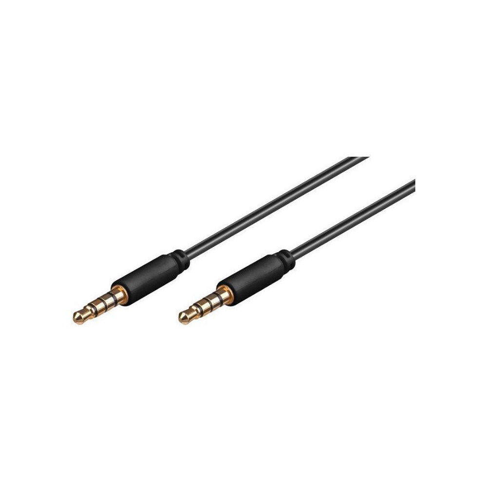 Microconnect 3.5Mm (4-Pin Stereo) Minijack Slim Extension Cable 1.5M 5711783986645