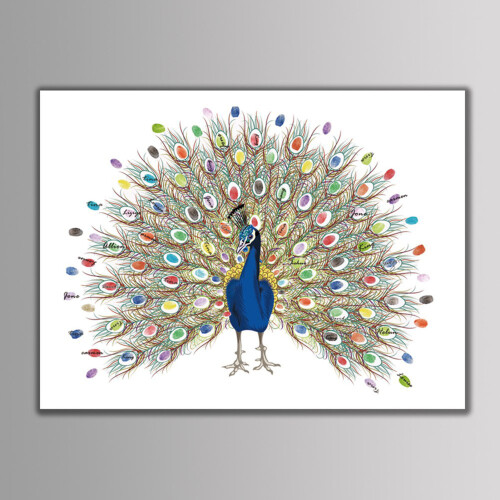 Thumbprint Tree Canvas Personal Wedding Art 1