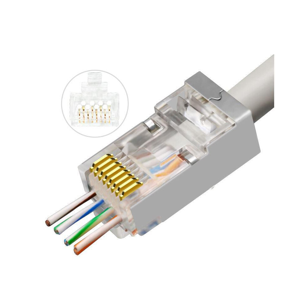 Microconnect Modular Easy-Connect Ftp Cat6a Rj45 Network Plug50pcs. 5704174223542