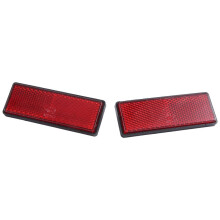 rectangle red Reflectors Universal For Motorcycles ATV Bikes Dirt Bikes