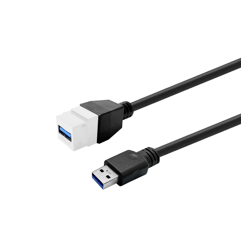 Vivolink Pro Keystone Usb3.0 A-Female To Usb3.0 A-Male 2M White 5715063747490