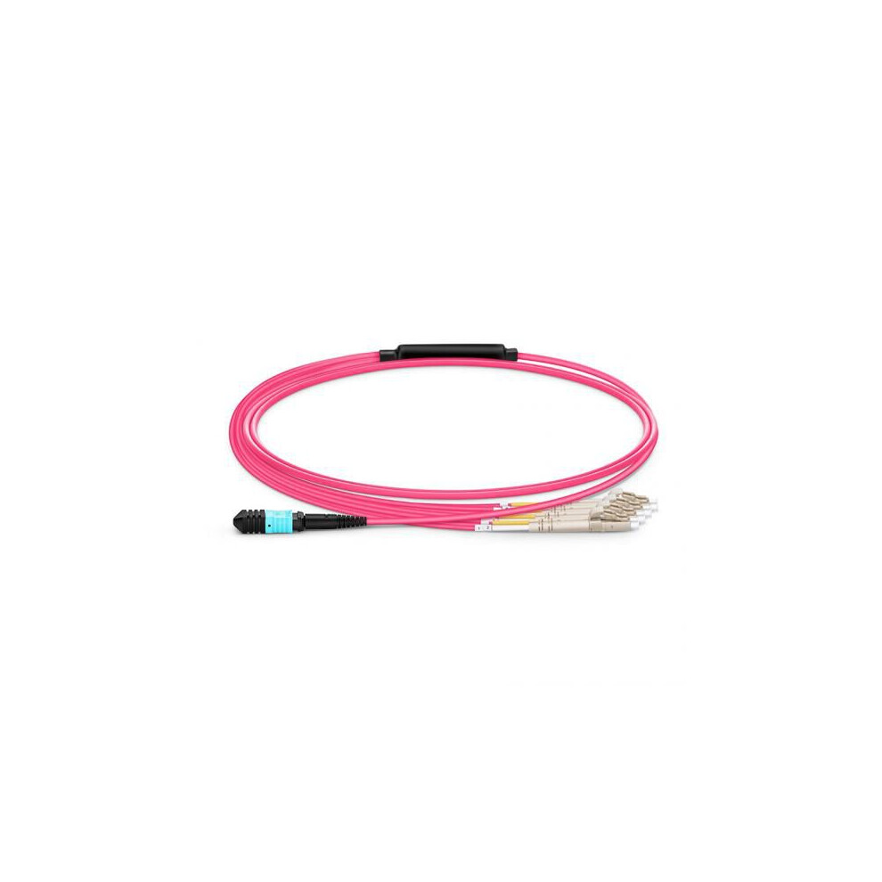 Lanview Optical Fibre Cable Mtp Female - Male Multimode Lc/Upc Om4 (Erica Violet) 1M 5704174870869