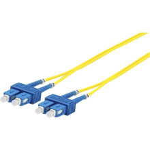 MicroConnect Optical Fibre Cable SC-SC Singlemode Duplex OS2 (Yellow) 0.5m