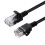 MicroConnect CAT6a U/UTP SLIM Network Cable 7.5m Black 1