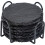 Stone Coaster 10cm Round Glass Coaster with Practical Stand Suitable for Drinks, Mugs, Bars, Glasses 1