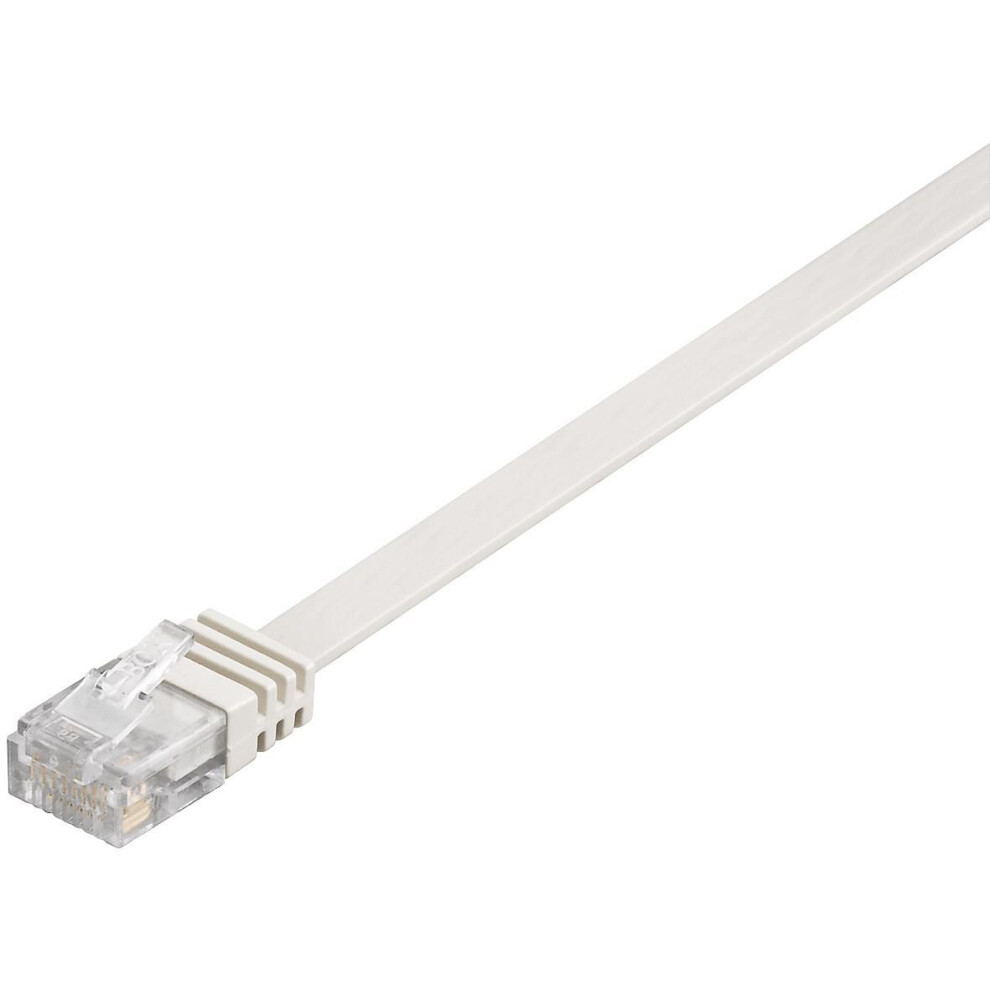 Microconnect Cat6 U/Utp Flat Network Cable 0.25M White 5712505707975