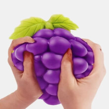 (19.5*12.5*10.6cm large grape (slow rebound filling)) Oversized Realistic Cheese Squishy Stress Relief Squeeze Toy Gift