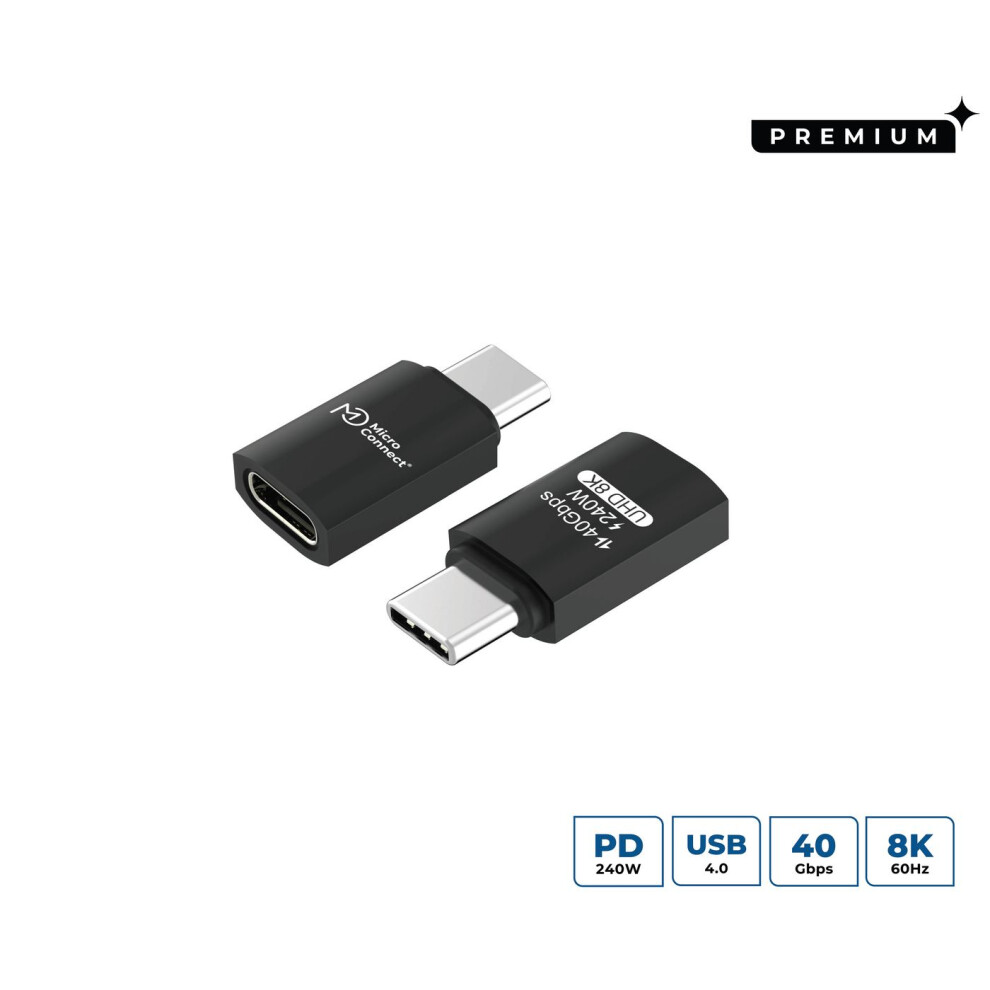 Microconnect Premium Usb-C Male-Female Adapter 240W 40Gbps Usb4 Gen 3X2 5715063459690