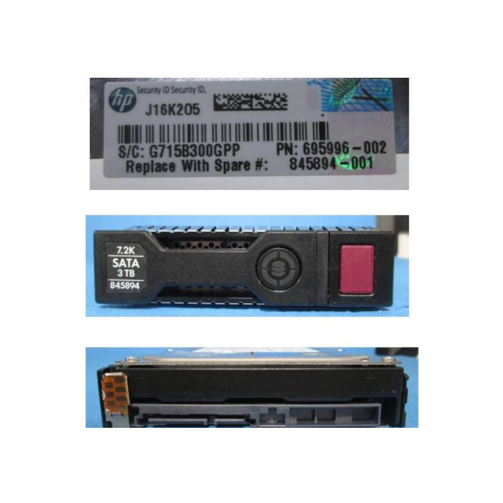 Hewlett Packard Enterprise 3Tb 7200 Rpm 3.5" Sata 6Gbps 5704174577850