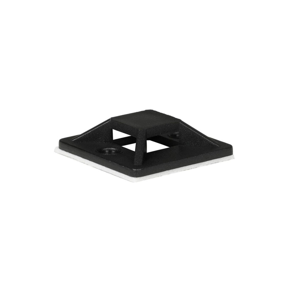 Proxtend Self Adhesive Cable Clips 25Mm X 25Mm Black 50Pcs In A Bag 5714590121117