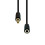 ProXtend Mini-Jack 4-Pin Slim Extension Cable Black 0.5M 1