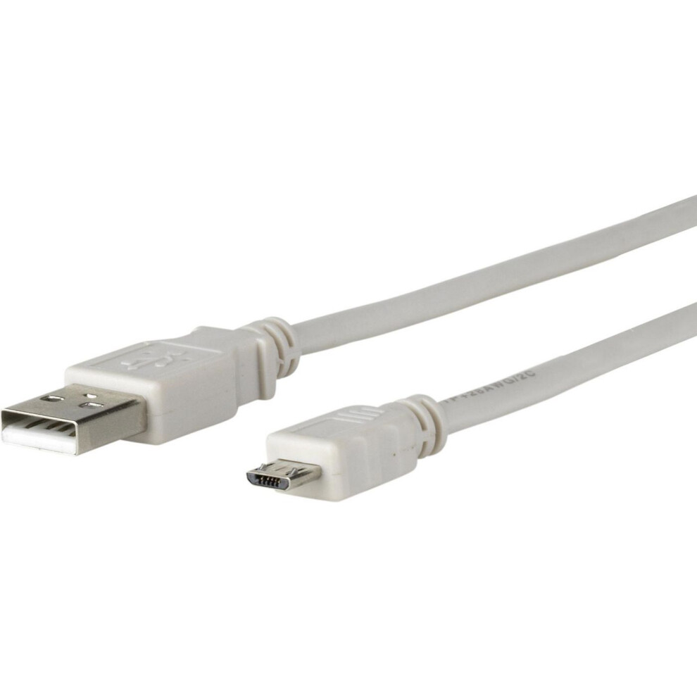 Microconnect Usb A To Usb Micro B Version 2.0 3M Grey 5711045903458