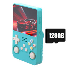 K36S R36S Retro Game Console 128GB 3.5 Inch IPS Screen Linux WIFI Portable Pocket Game Player for Kids Gift Sky