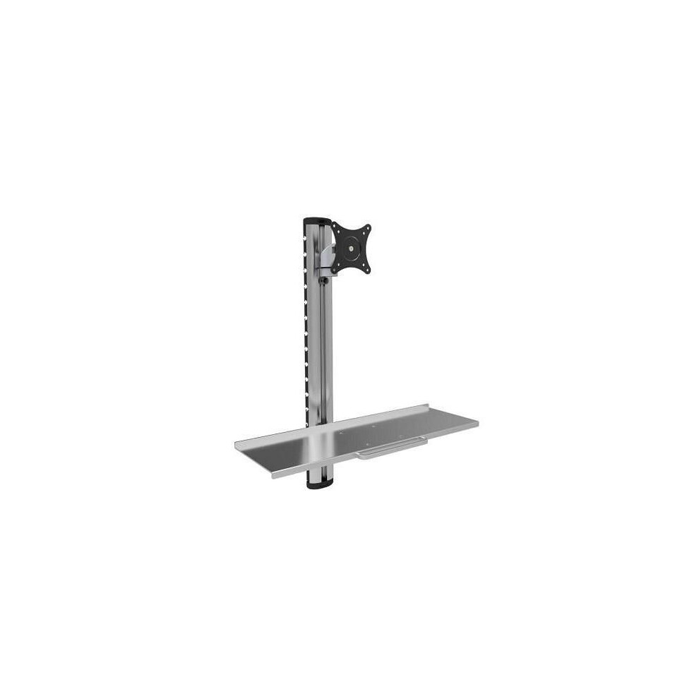Techly Wall-Mounted Workstation With Monitor Support And Keyboard Shelf 8054529028276
