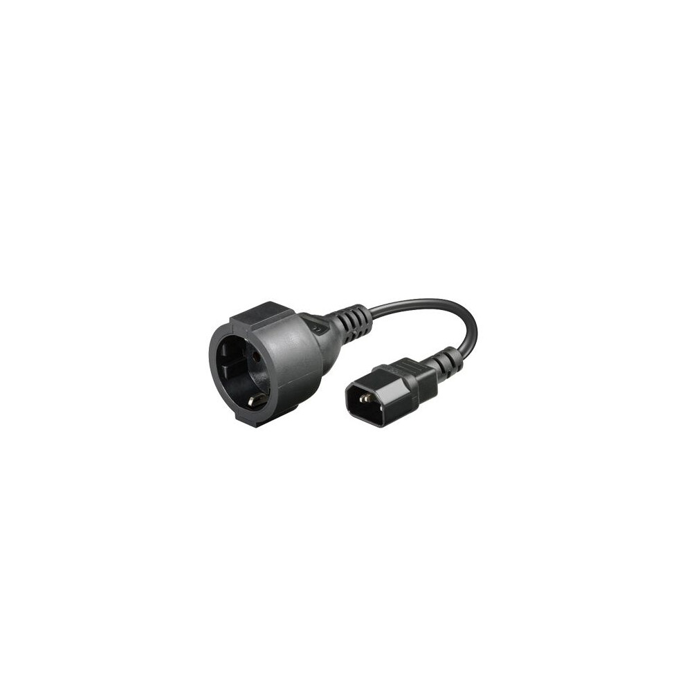 Microconnect Extension Cord C14 - Schuko Female 0.23M 5711045358326