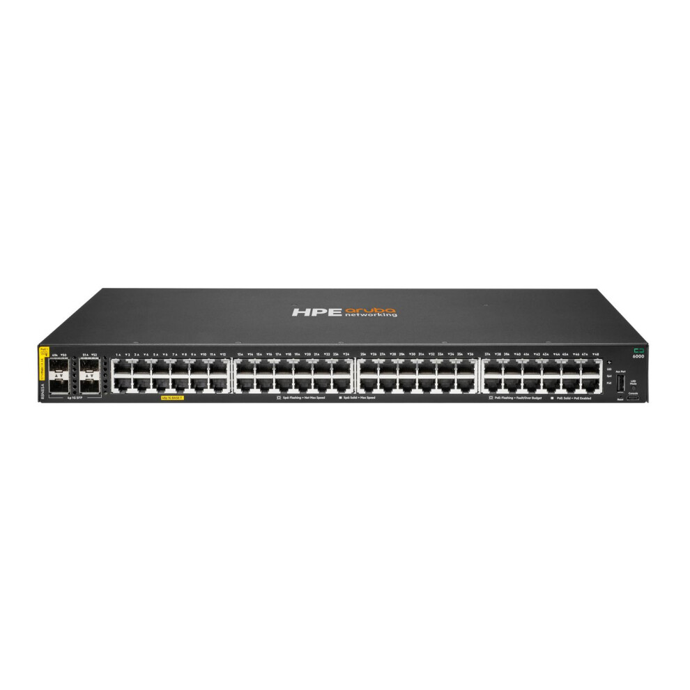 Hewlett Packard Enterprise Aruba Networking Cx 6000 48G Class4 Poe 4Sfp 370W Switch 190017559797
