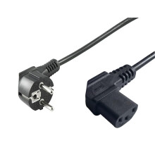 MicroConnect Power Cord Schuko Angled - C13 Angled 3m