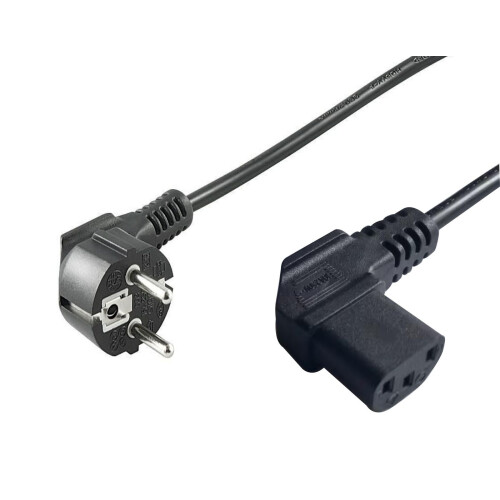 MicroConnect Power Cord Schuko Angled - C13 Angled 3m