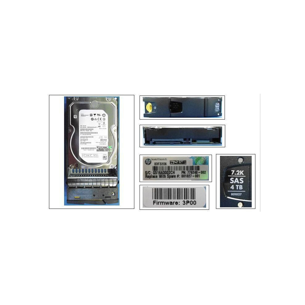 Hewlett Packard Enterprise Drv 4Tb Hdd 6G Sas Nl Lff 5715063006108