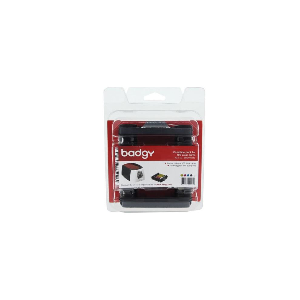 Evolis Full Kit For 100 Prints - Badgy100 & Badgy200 5712505933886