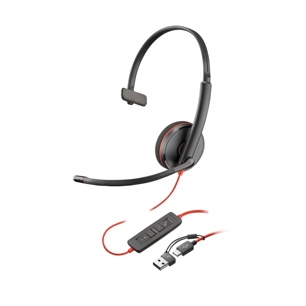 Poly Poly Blackwire 3210 Monaural Usb-C Headset (Bulk) 5715063303511
