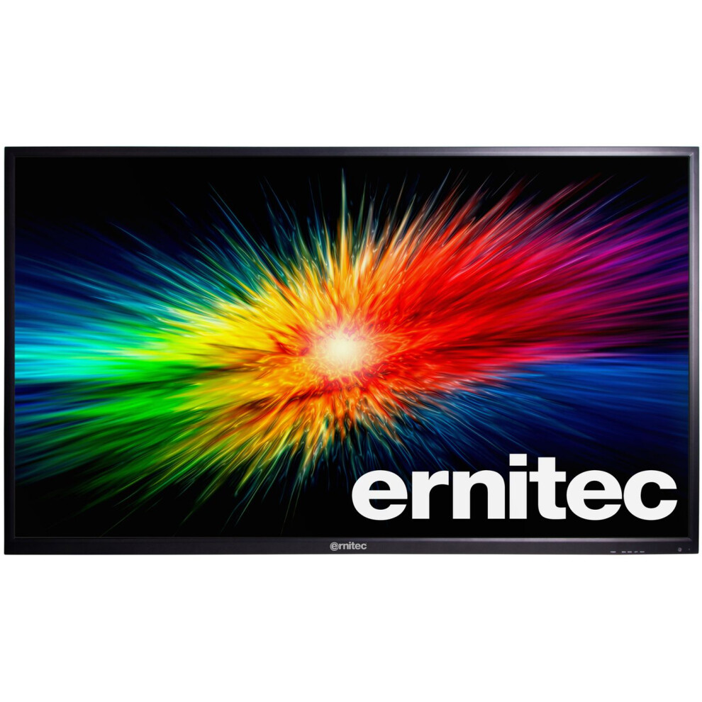 Ernitec 65" 24/7 4K Uhd Surveillance Monitor - Water & Vandal Proof. 3X Hdmi 2.0 1X Dp 2X Speakers 5715063547717