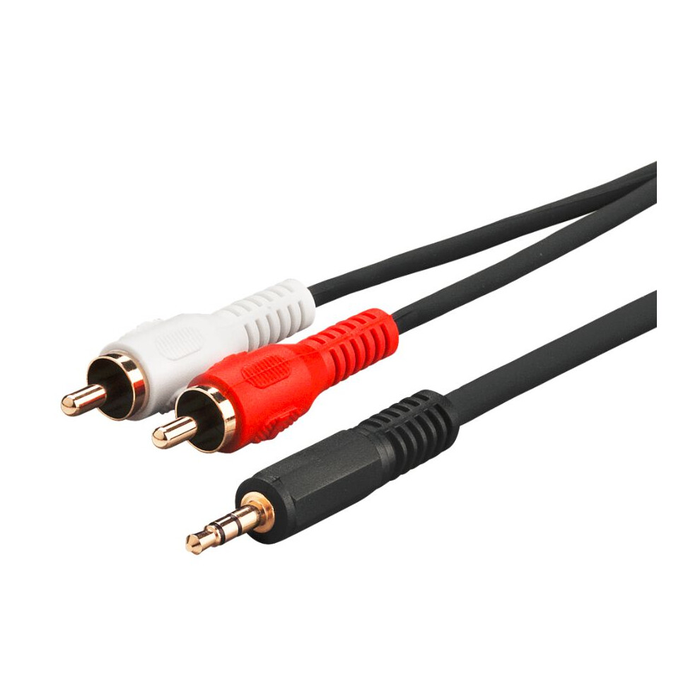 Microconnect Audio Adapter Cable; 3.5 Mm Minijack To 2 X Rca Male 3 M 5705965854860