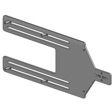 Ergonomic Solutions Kiosk straight bracket Portrait 22" to 15" -BLACK -
