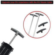 2Pcs RV Waste Valve Extension Tubes,9 Inch Long RV Sewer Hose Kit RV Sewer Valve Handle Replacement RV Replacement Parts