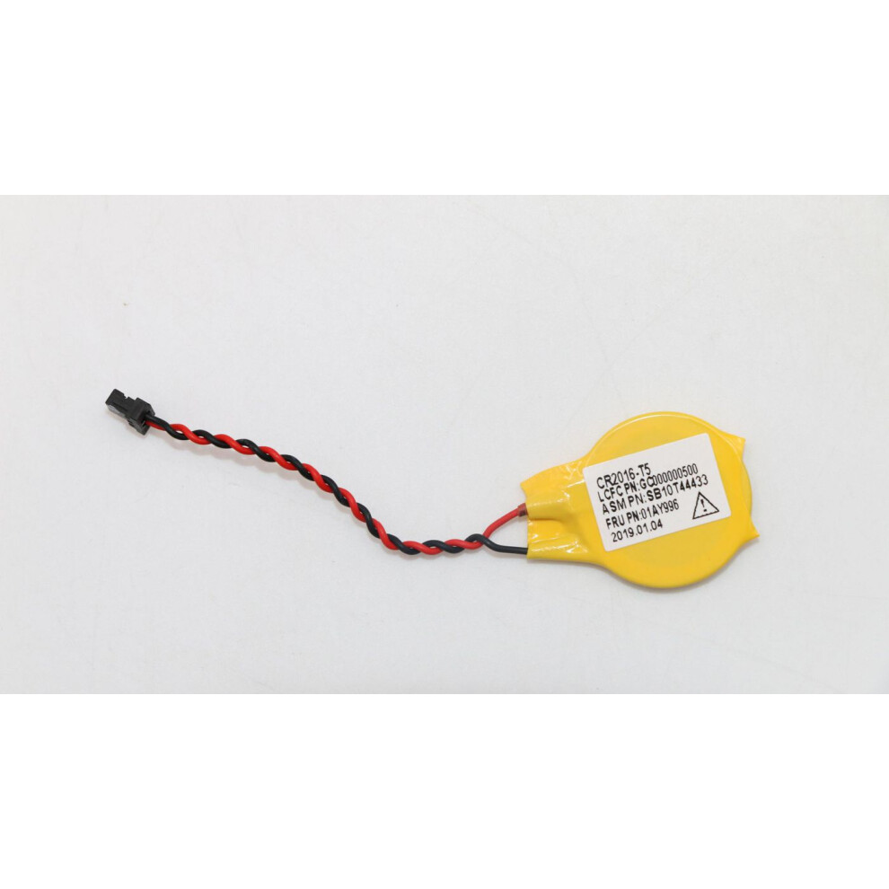 Lenovo Cr2016 Rtc Battery For Thinkpad X Series Maintains System Clock During Power Off.