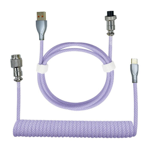 Type-C to USB Data Cable Mechanical Keyboard Coiled Cable Airline Cable Gaming Keyboard Cable Spring Cable