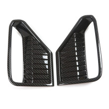 Car Carbon Fiber ABS Rear Fog Light Frame Cover Trim Fit for Xpander 2022 2023