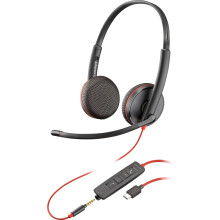 HP Blackwire C3225 sztereó USB-C fejhallgató, 80S04AA