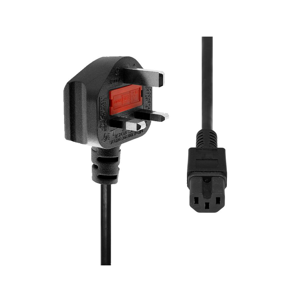 Proxtend Power Cord Uk To C15 1M Black 5714590122718