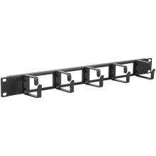 Lanview by Logon 1U 19" CABLE ORGANIZER PANEL WITH CABLE ENTRY HOLE