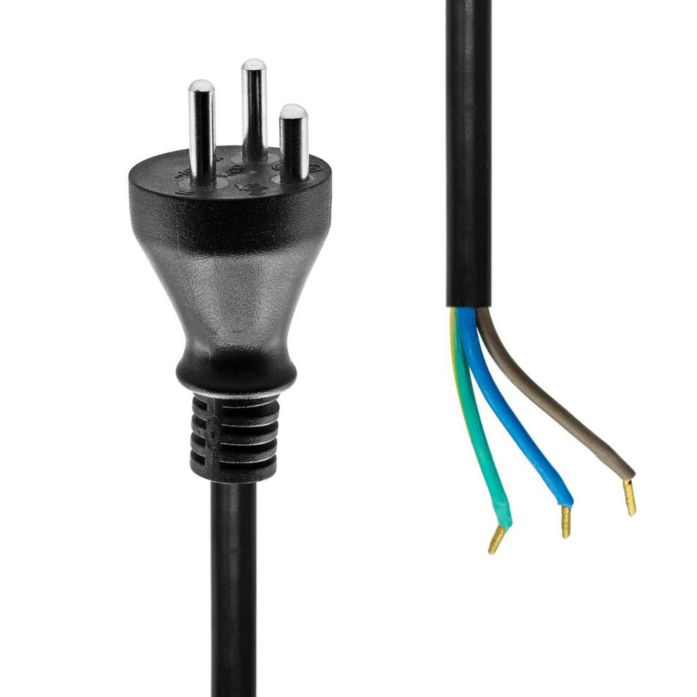 Proxtend Power Cord Denmark To Open End 3M Black 5714590116250