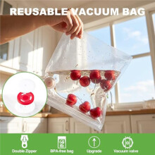 40 Reusable Food Vacuum Seal Bags (S+L), Compatible with Chef Preserve and Most Vacuum Sealers, 20 S and 20 L Food Bags.