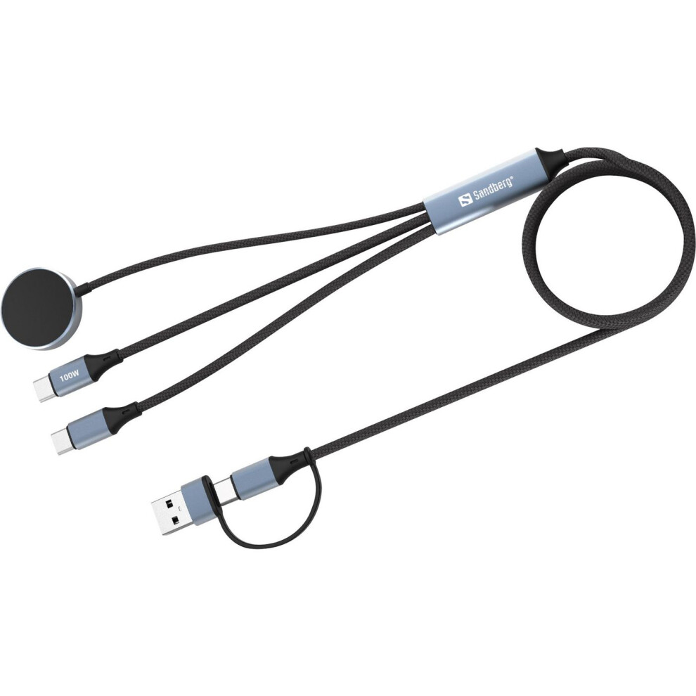 Sandberg 3In1 Travel Charge Cable 100W 5705730441691