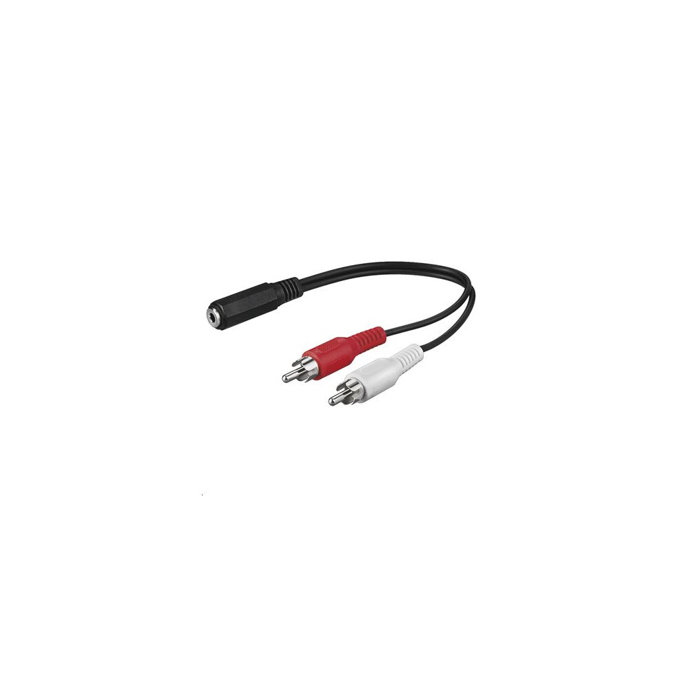 Microconnect Audio Adapter Cable; 3.5 Mm Female To Rca Male 0.2M 5711045519369