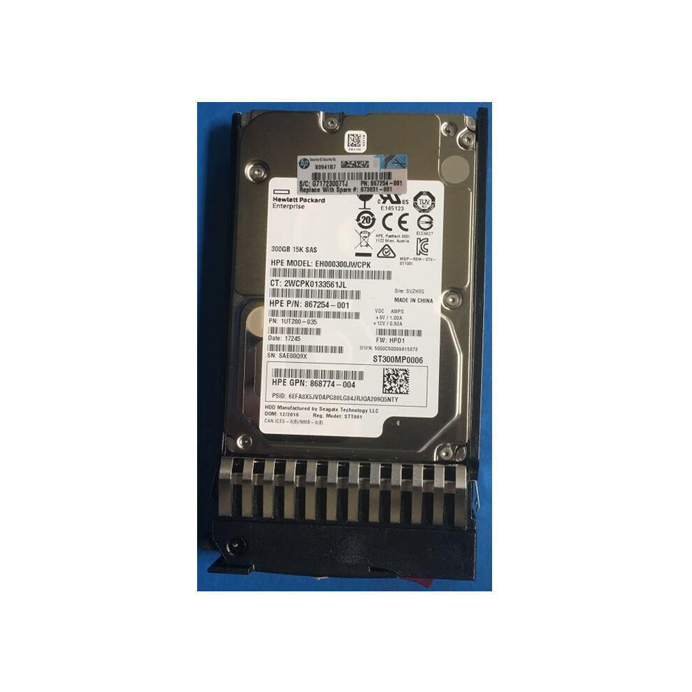 Hewlett Packard Enterprise Hdd 300Gb 12G 15K Sff Sas 5715063748978