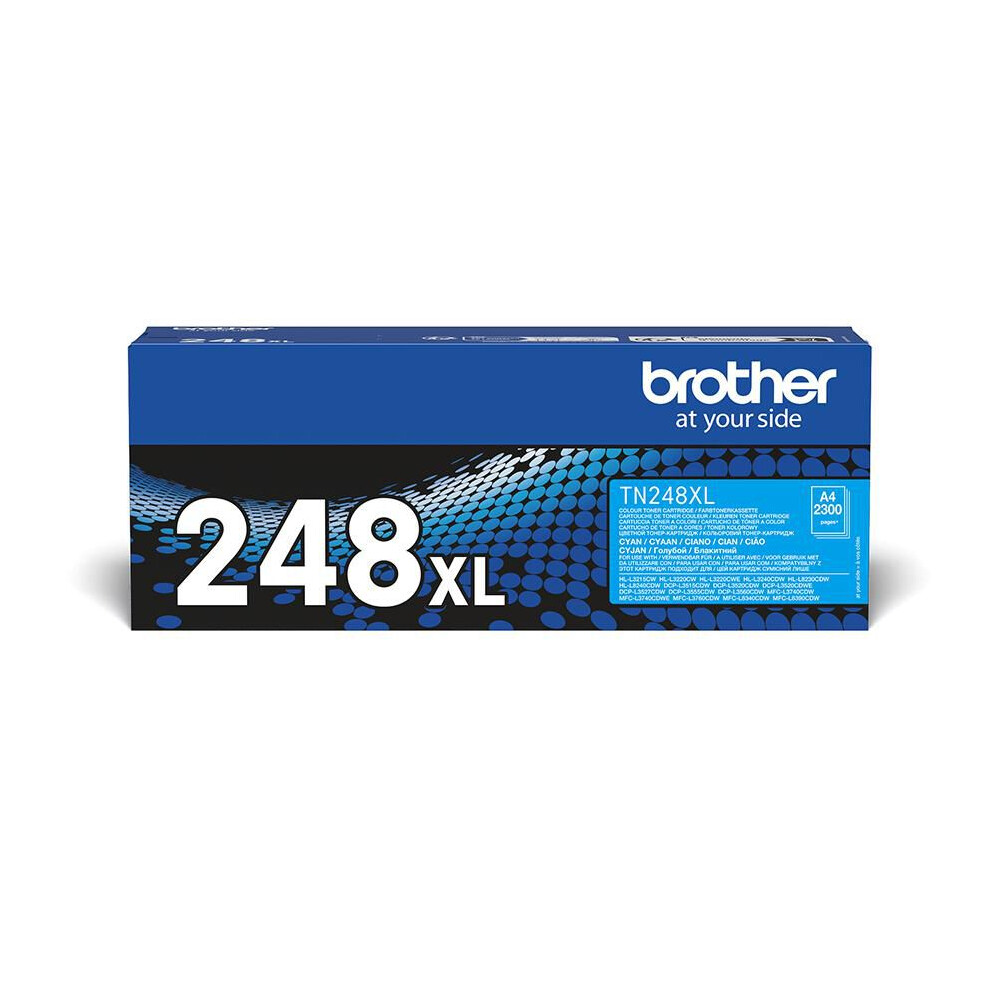 Brother The Tn-248Xlc Cyan Toner. Prints Up To 2300 Pages.