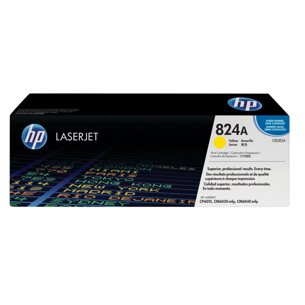 Hp 824A Original Laserjet Toner Cartridge Yellow 882780459137