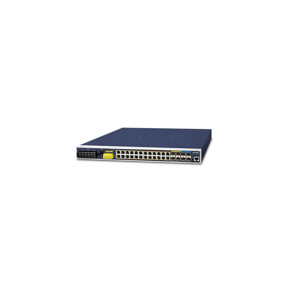Planet Industrial L3 24-Port 10/100/1000T 802.3At Poe + 4-Port 10G Sfp+ Managed Ethernet Switch (-40~75 Degrees C ) 4711605284059