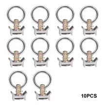 Set van 10 L-Vormige Aluminium Sjorogen met Bouten en O-Ringen voor Motorfietsaanhangers